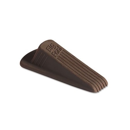 Master Caster Co Master, BIG FOOT DOORSTOP, NO SLIP RUBBER WEDGE, 2.25W X 4.75D X 1.25H, BROWN, 2PK 00971